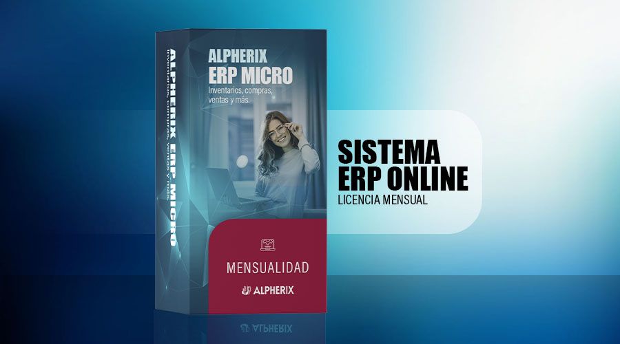 Sistema ERP online (Licencia Mensual).